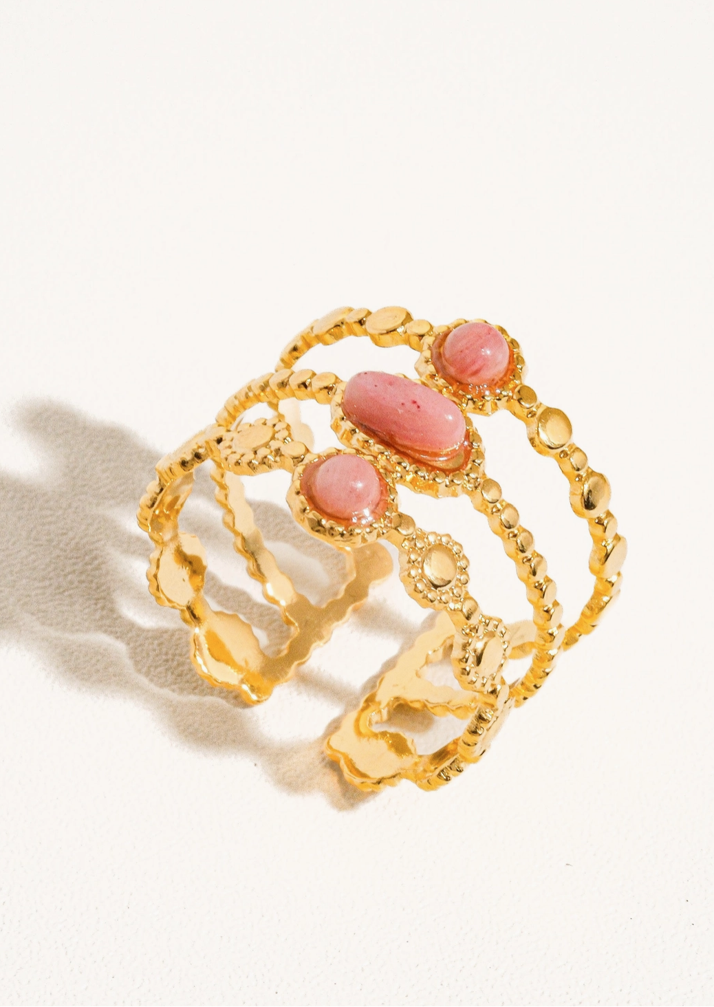 Sienna Stacked Stone Ring - Gold