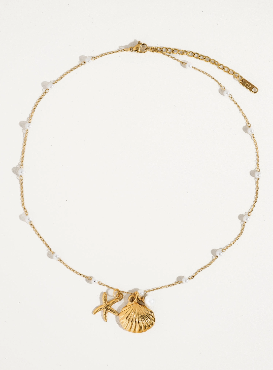Coastal Cluster Necklace - Gold
