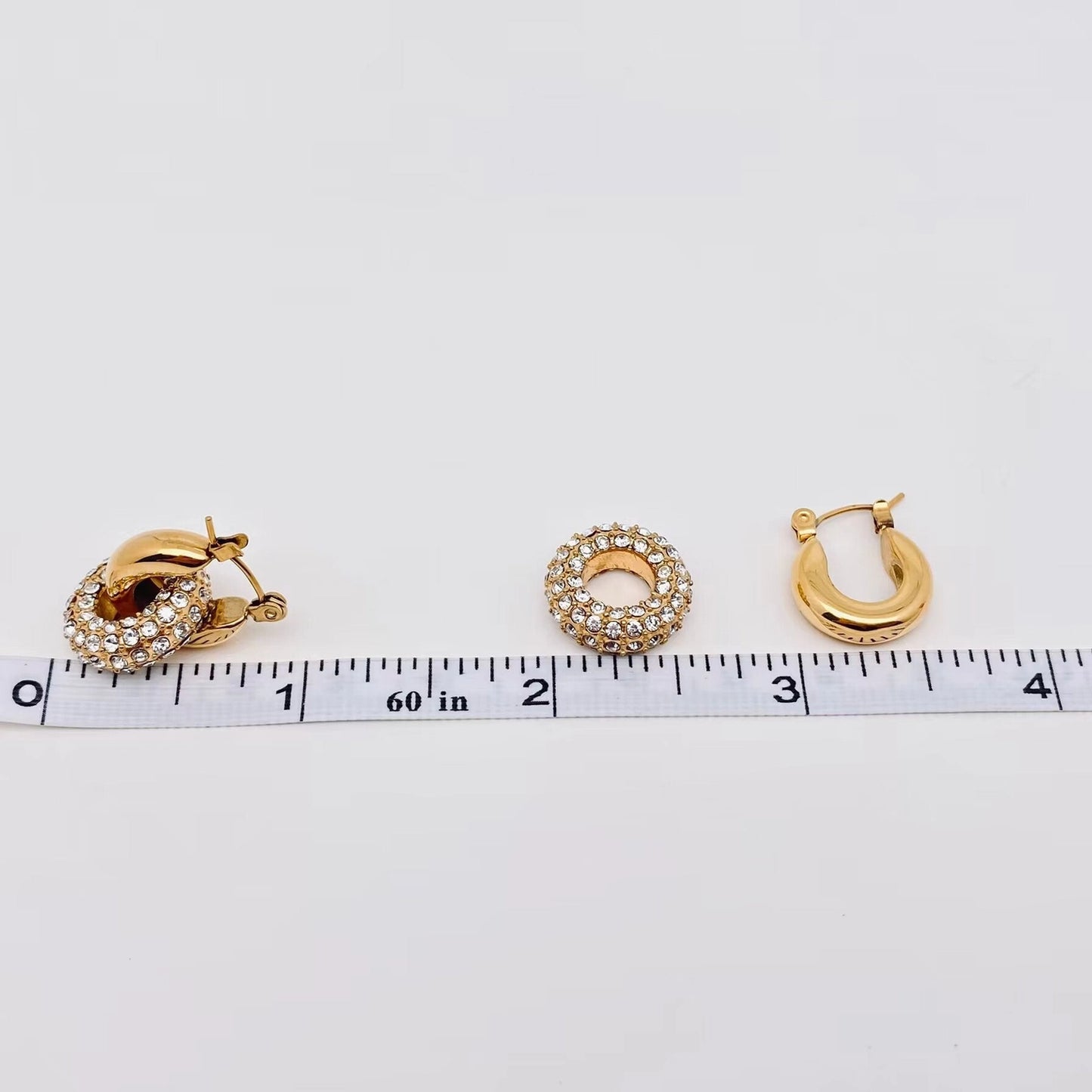 CZ Double Hoops