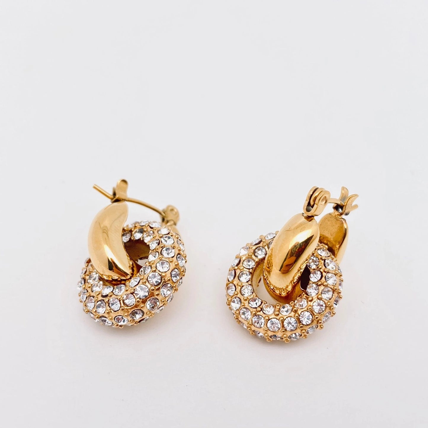 CZ Double Hoops
