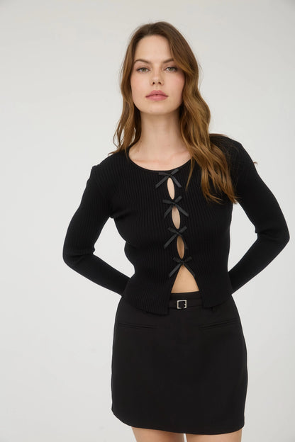 After Hours Bow Sweater