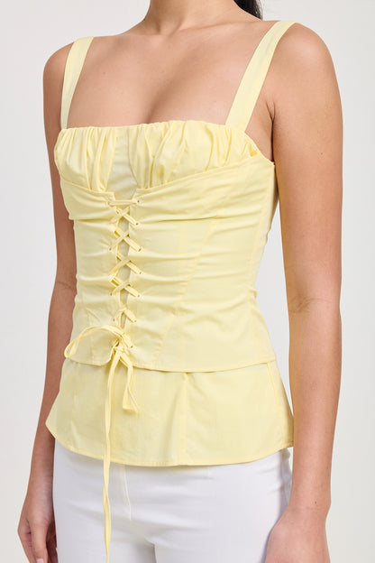 Lemon Light Corset Top