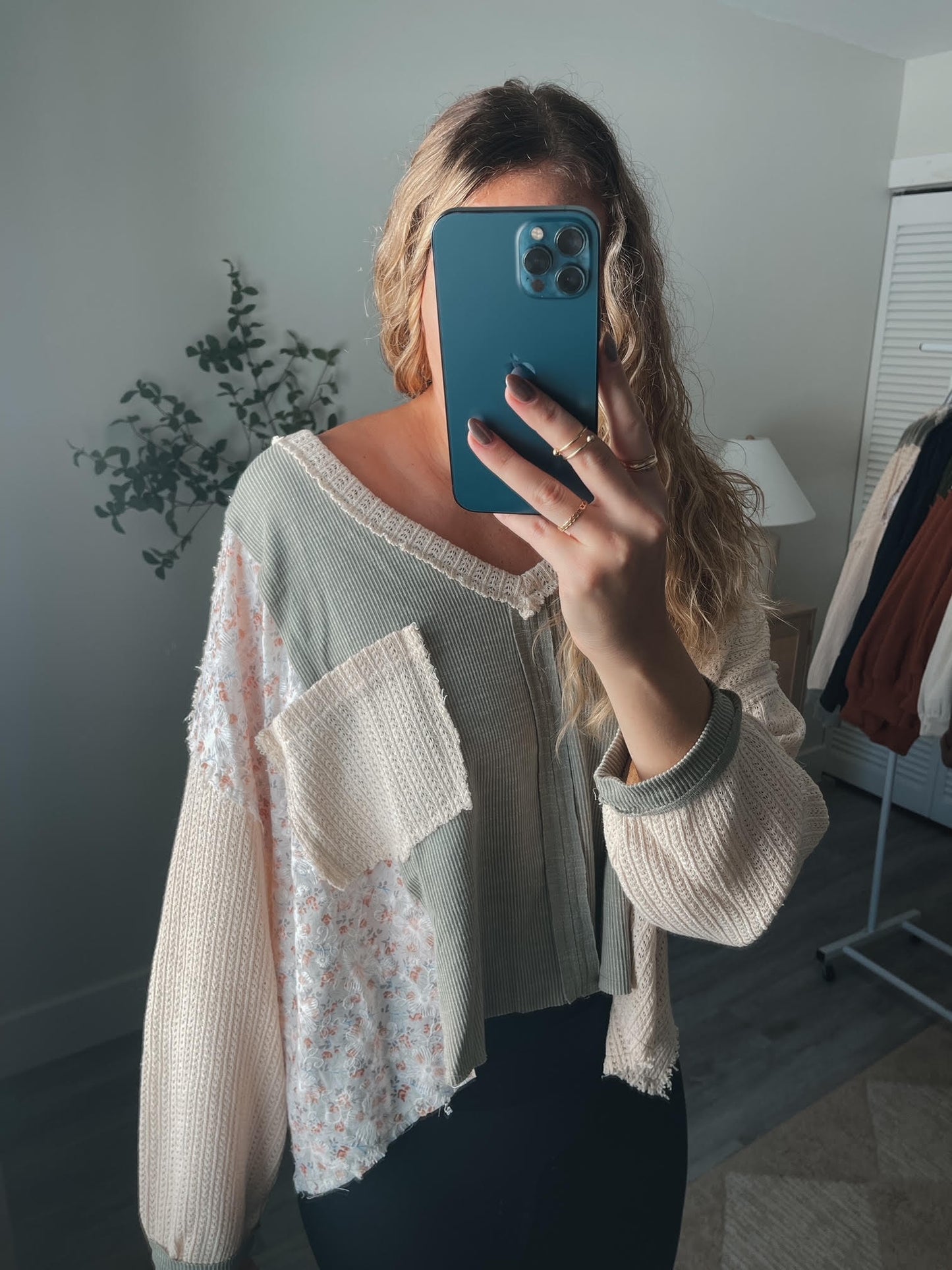 Dusky Sage Long Sleeve Top