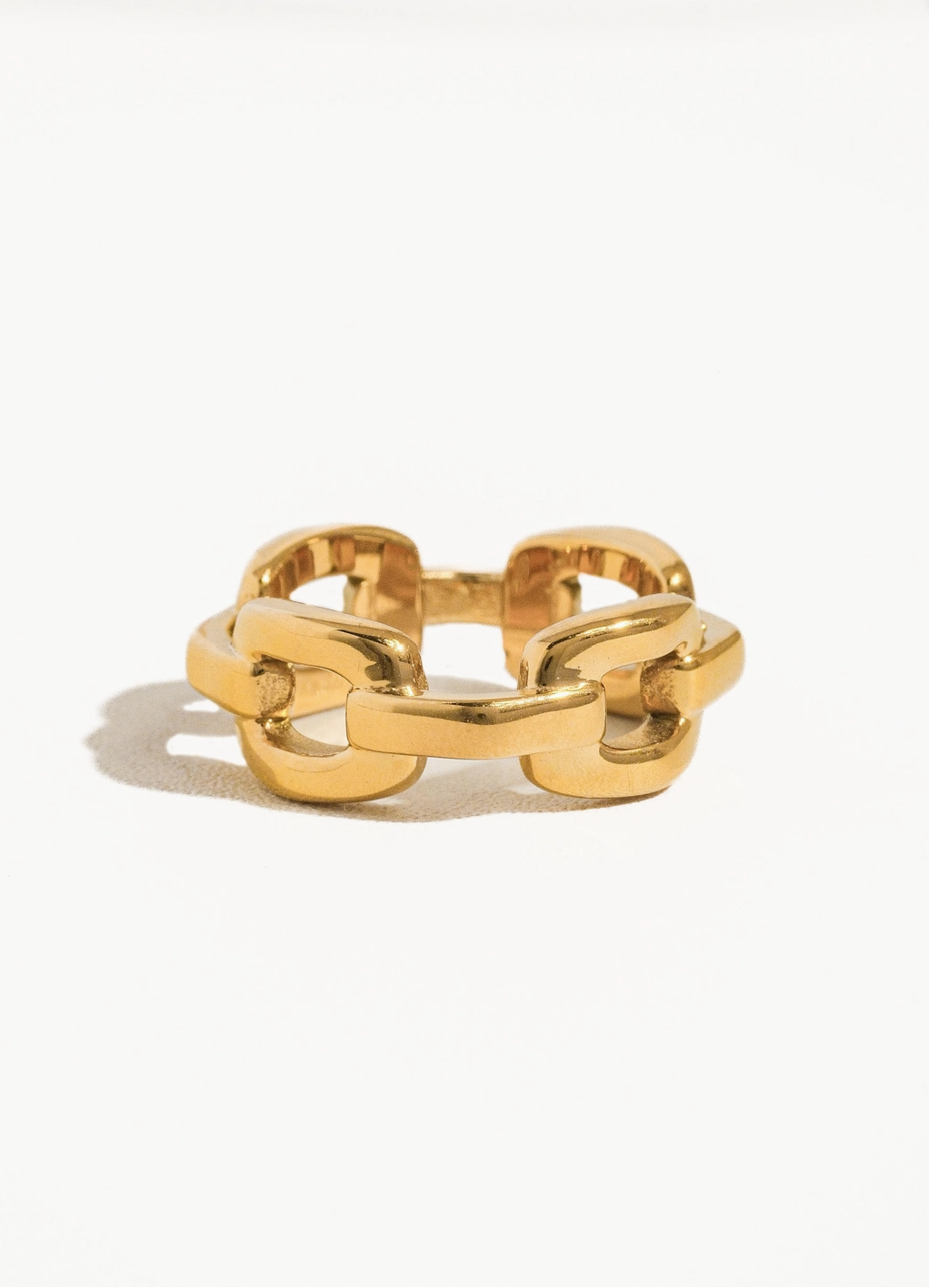 Cleo Chain Link Ring - Gold