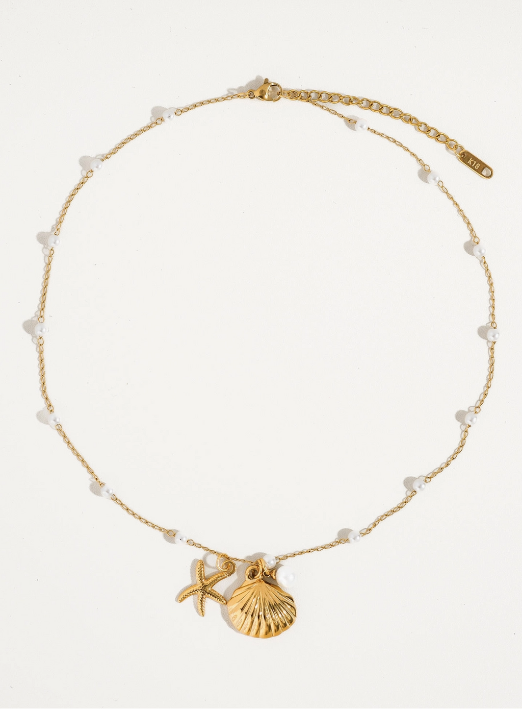 Coastal Cluster Necklace - Gold