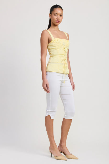 Lemon Light Corset Top