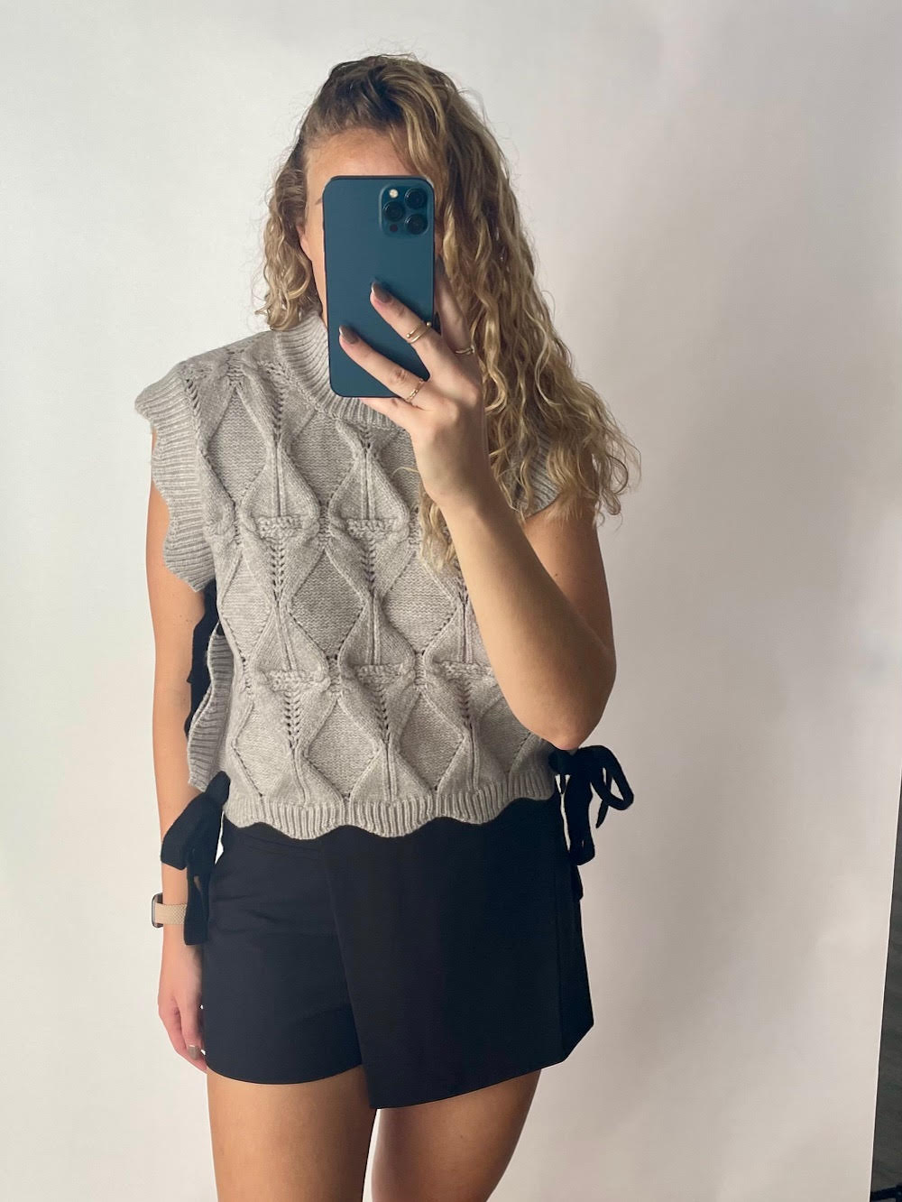 Serena Scalloped Sweater Vest